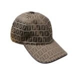 Fendi Zucca Ff Monogram Cap Brown
