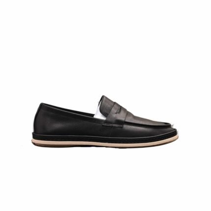 Prada Men’S Flat Loafers Leather Black