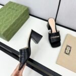 Gucci Signoria Slide Sandal In Black - Image 3