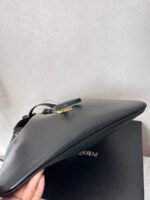 Saint Laurent Paris Vii Flat Hobo Bag In Smooth Leather Bag Black 23Cm - Image 5