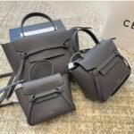 Celine Nano Belt Bag In Grained Calfskin Grey 20Cm 189003Zva 10Dc - Image 2