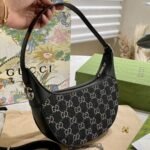 Gucci Ophidia Gg Mini Denim Bag Black And Gray 19Cm 658551 Fac2F 8450 - Image 7
