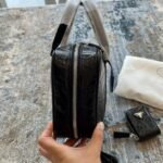 Prada Antiqu Handle Bag Black 25Cm 1Bb092 Uvl F0002 V T2O - Image 3