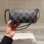 Celine Baguette Shoulder Bag In Denim Blue 22Cm - Image 2