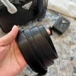 Prada Antiqu Handle Bag Black 25Cm 1Bb092 Uvl F0002 V T2O - Image 6