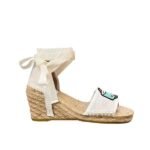 Gucci Women’S Gg Espadrille With Patch White