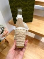 Gucci Women’S Gg Espadrille With Patch ‎737511 Fabor 9741 - Image 9