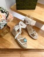 Gucci Women’S Gg Espadrille With Patch ‎737511 Fabor 9741 - Image 3