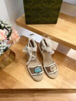 Gucci Women’S Gg Espadrille With Patch ‎737511 Fabor 9741 - Image 8