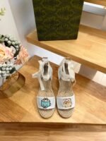 Gucci Women’S Gg Espadrille With Patch White - Image 9