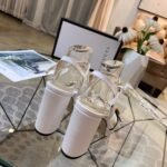 Gucci Gg Leather Heeled Sandal White - Image 8