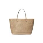 Gucci Jumbo Gg Large Tote Bag Taupe 40Cm 726755 Aaby0 2801