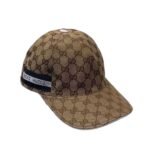 Gucci Gg Logo With Band Baseball Cap Brown