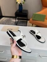 Gucci Women’S Thong Sandal With Horsebit White - Image 7