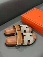 Hermes Chypre Sandal Prunoir Canvas Natural - Image 3