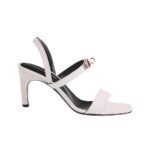 Hermes Glamour 75 Sandal White