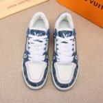 Louis Vuitton Trainer Sneakers Blue And White 1A9Jgv - Image 5
