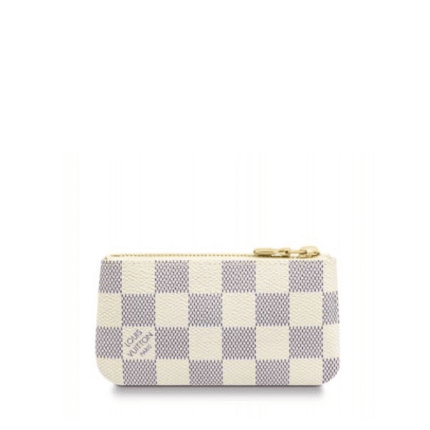 Louis Vuitton Damier Azur Coated Canva Key Pouch 12Cm N62658