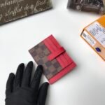 Louis Vuitton Multi Card Holder Wallets Damier Brown And Red 11Cm M66532 - Image 4