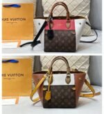 Louis Vuitton Fold Tote Monogram Brown White 22Cm - Image 2