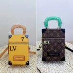 Louis Vuitton Vertical Box Trunk Bag Monogram Brown 13Cm M59664 - Image 3