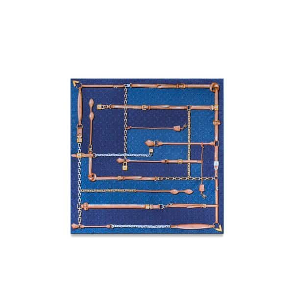 xr:d:DAFj5nAT10U:30,j:47897016053,t:23052509 Louis Vuitton Denimgram Confidential Square 90 M78096 - Image 1