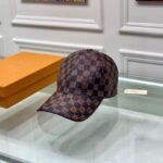 Louis Vuitton Damier Azur Coated Canvas Cap Brown - Image 6