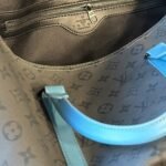 Louis Vuitton Keepall Bandoulière 45 Monogram Eclipse Reverse Coated Canvas Turquoise 45Cm M11481 - Image 8