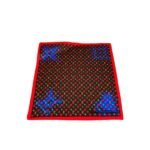 Louis Vuitton Heart Monogram Silk Scarf Black Red