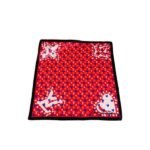 Louis Vuitton Heart Monogram Silk Scarf Red