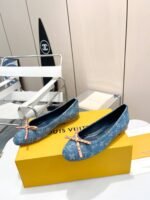 Louis Vuitton Nina Doll Shoes Denim Blue 1Ack91 - Image 7