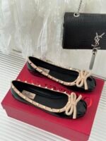Valentino Garavani Rockstud Patent Leather Ballerina Black 3W2S0Hq5Vnw N71 - Image 8
