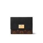 Louis Vuitton Victorine On My Side Wallet Monogram Black 12Cm M82640