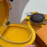 Louis Vuitton Lv Turtle Pouch Bag Charm Monogram Brown Green 12Cm - Image 3