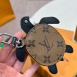 Louis Vuitton Lv Turtle Pouch Bag Charm Monogram Brown Black 12Cm - Image 8