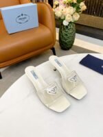 Prada Plexiglas And Patent Leather Sandals Cream 1Xx644 3N09 F0009 F 065 - Image 4