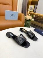 Prada Logo Plaque Slip On Black - Image 6