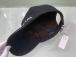 Prada Logo Letter Baseball Cap Black - Image 2