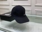 Prada Logo Letter Baseball Cap Black - Image 5