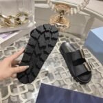 Prada Leather Strap Slides Black 1Xx692 3Lem F0002 F 020 - Image 6