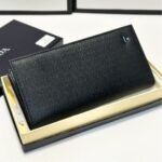 Prada Large Saffiano Leather Wallet With Logo Black 19Cm - Image 2