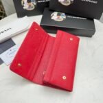 Prada Saffiano Monochrome Flap Long Wallet Full Red 19Cm 1Mh132 Zlp F061H - Image 2