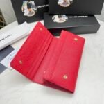Prada Saffiano Leather Flap Long Wallet Red And Gold 19Cm 1Mh132 Zlp F0Rau - Image 2