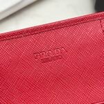 Prada Saffiano Leather Flap Long Wallet Red And Gold 19Cm 1Mh132 Zlp F0Rau - Image 3