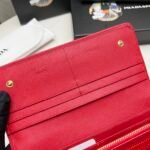 Prada Saffiano Leather Flap Long Wallet Red And Gold 19Cm 1Mh132 Zlp F0Rau - Image 4