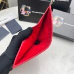 Prada Saffiano Monochrome Flap Small Wallet Full Red 10Cm 1Mv204 Qwa F0002 - Image 4