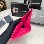 Prada Saffiano Leather Flap Small Wallet Dark Pink And Gold 10Cm 1Mv204 Qwa F0505 - Image 5