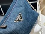 Prada Jeans Ring Shoulder Bag Denim Blue 25Cm - Image 4