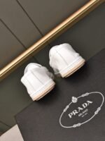Prada Men’S Flat Loafers Leather White - Image 4