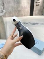 Prada Quilted Nappa Leather Heeled Sandals White 1Xx583 038 F0009 F B065 - Image 4